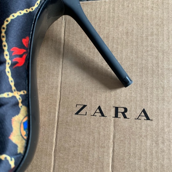 Zara Satin Ankle Booties - Picture 3 of 6